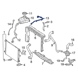 Mercedes-Benz OE - Engine Coolant Overflow Hose