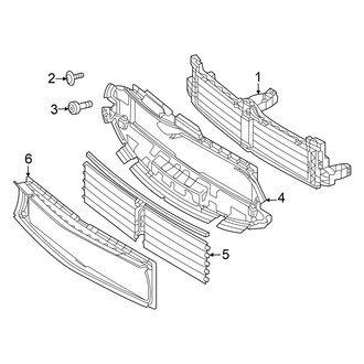 Mercedes-Benz OE - Cooling - Components on Radiator Support