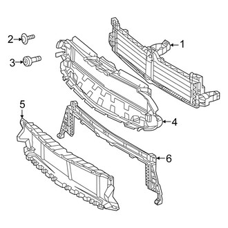 Mercedes-Benz OE - Cooling - Components on Radiator Support