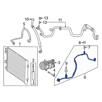Mercedes-Benz OE - A/C Refrigerant Suction Hose