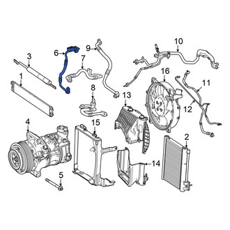 Mercedes-Benz OE - A/C Refrigerant Liquid Hose
