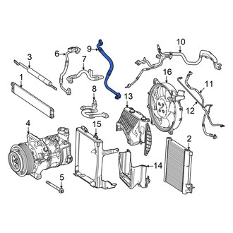 Mercedes-Benz OE - A/C Refrigerant Suction Hose