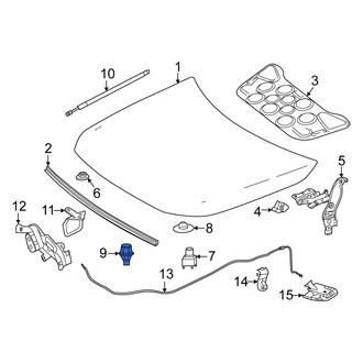 Mercedes-Benz OE - Front Hood Stop Buffer