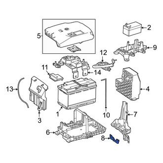 Mercedes-Benz OE - Lower Battery Tray Bracket