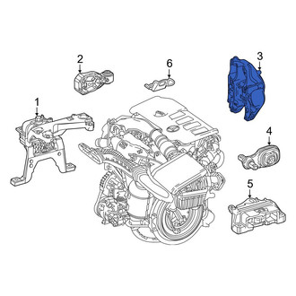 Mercedes-Benz OE - Lower Engine Mount