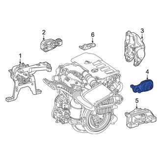 Mercedes-Benz OE - Lower Engine Support Rod