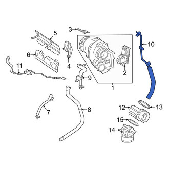 Mercedes-Benz OE - Turbocharger Coolant Line