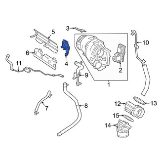 Mercedes-Benz OE - Lower Turbocharger Bracket