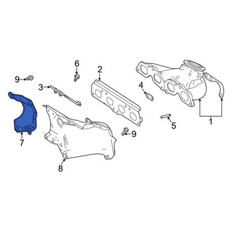 Mercedes-Benz OE - Right Exhaust Manifold Heat Shield