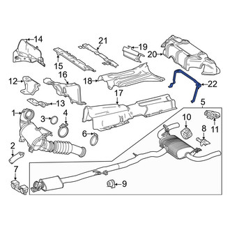 Mercedes-Benz OE - Rear Floor Pan Heat Shield Bracket
