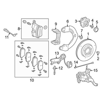Mercedes-Benz OE - Front Suspension - Brake Components