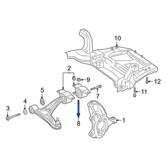 Mercedes-Benz OE - Front Suspension Control Arm Bolt