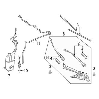 Mercedes-Benz OE - Windshield - Wiper & Washer Components
