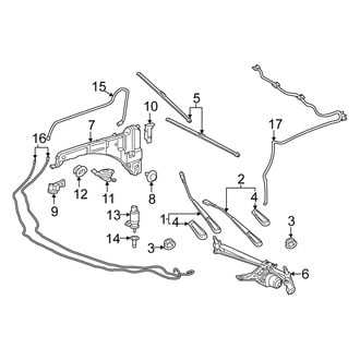 Mercedes-Benz OE - Windshield - Wiper & Washer Components