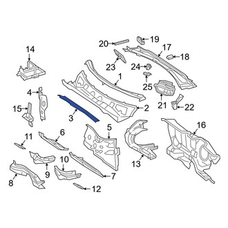 Mercedes-Benz OE - Front Upper Cowl Crossmember