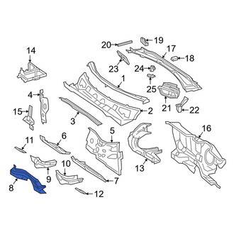 Mercedes-Benz OE - Front Lower Cowl Crossmember