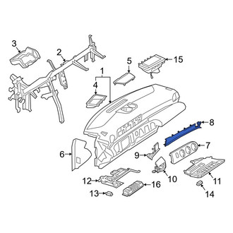 Mercedes-Benz OE - Right Instrument Panel Trim Panel