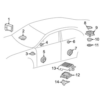 Mercedes-Benz OE - Instrument Panel - Sound System (4Matic)