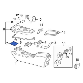 Mercedes-Benz OE - Front Console Mat