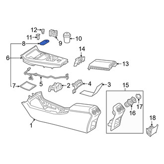 Mercedes-Benz OE - Front Console Mat
