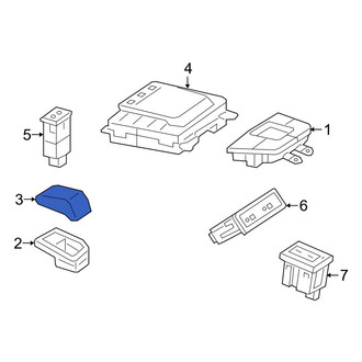 Mercedes-Benz OE - Automatic Transmission Shift Cover Plate Cap