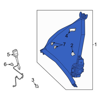 Mercedes-Benz OE - Front Left Seat Belt Lap and Shoulder Belt
