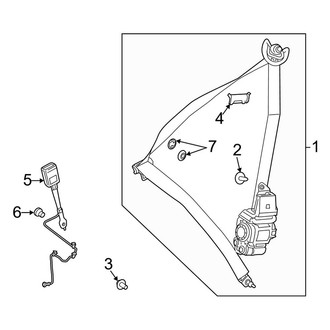 Mercedes-Benz OE - Restraint Systems - Front Seat Belts