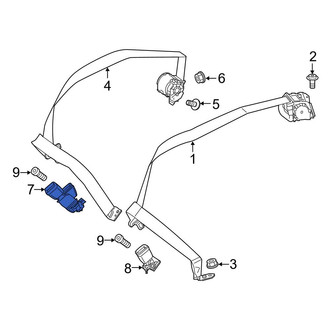 Mercedes-Benz OE - Rear Right Seat Belt Receptacle