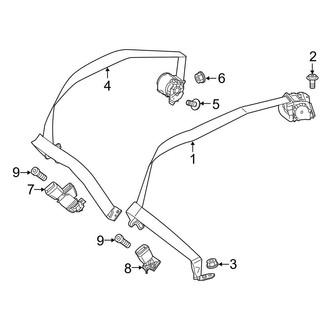 Mercedes-Benz OE - Restraint Systems - Rear Seat Belts