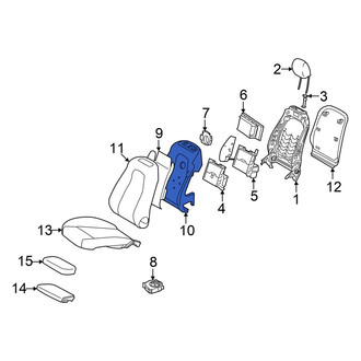 Mercedes-Benz OE - Front Right Seat Back Cushion