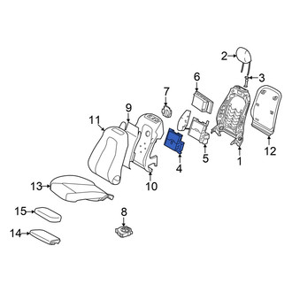Mercedes-Benz OE - Front Right Seat Lumbar Support Cushion