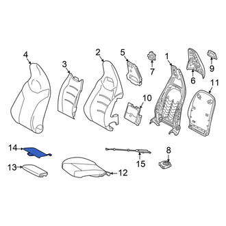 Mercedes-Benz OE - Front Right Lower Seat Heater Pad