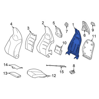 Mercedes-Benz OE - Front Right Seat Back Frame