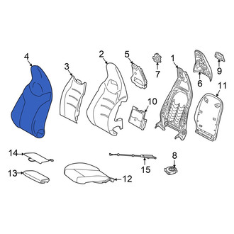 Mercedes-Benz OE - Front Right Seat Back Cushion Cover