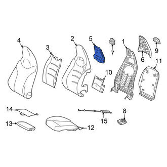 Mercedes-Benz OE - Front Left Headrest Cushion
