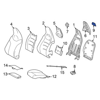 Mercedes-Benz OE - Front Right Seat Back Panel Cap