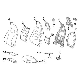 Mercedes-Benz OE - Seats & Tracks - Passenger Seat Components (Seat)