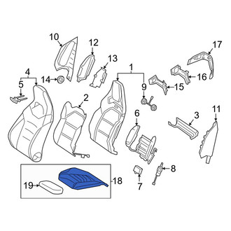 Mercedes-Benz OE - Front Right Seat Cushion Foam