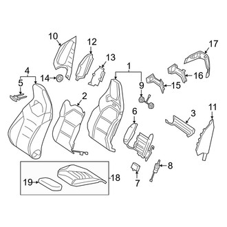 Mercedes-Benz OE - Seats & Tracks - Passenger Seat Components (AMG Performance Seat)