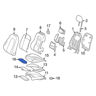 Mercedes-Benz OE - Front Left Forward Seat Cover