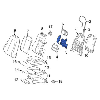 Mercedes-Benz OE - Front Left Seat Lumbar Support Cushion