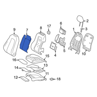 Mercedes-Benz OE - Front Left Upper Seat Heater Pad