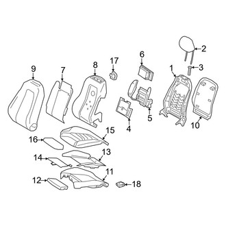 Mercedes-Benz OE - Seats & Tracks - Driver Seat Components (Comfort Seat), (Base / 4Matic)
