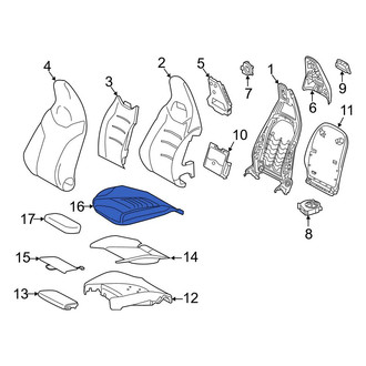 Mercedes-Benz OE - Front Left Forward Seat Cover