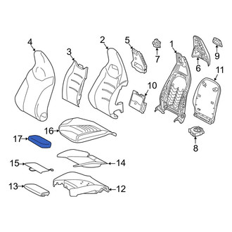 Mercedes-Benz OE - Front Left Forward Seat Cover