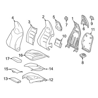 Mercedes-Benz OE - Seats & Tracks - Driver Seat Components (Seat)