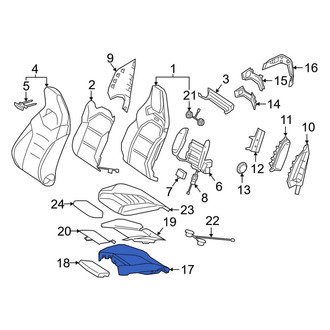 Mercedes-Benz OE - Front Right Seat Cushion Foam