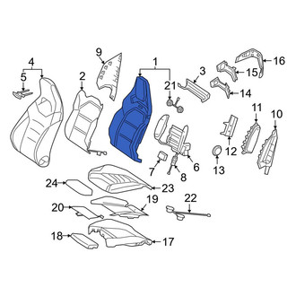 Mercedes-Benz OE - Front Left Seat Back Cushion