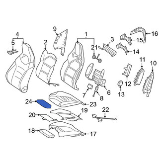 Mercedes-Benz OE - Front Right Seat Cover