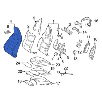 Mercedes-Benz OE - Front Right Seat Back Cushion Cover